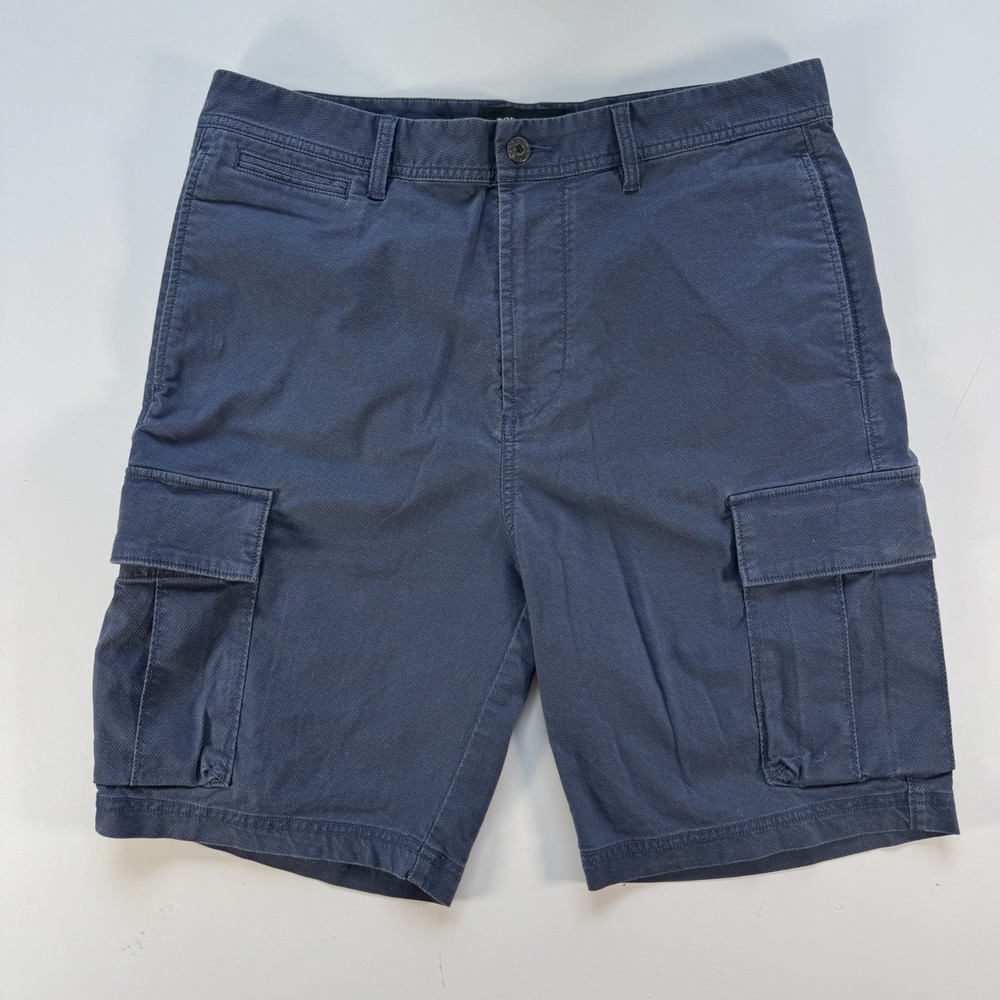 RODD & GUNN Arkles Bay Utility 9" Short Men 33 Cargo Pockets Blue Italian Fabric
